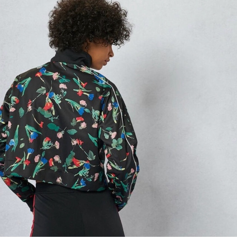 Adidas Bellista Floral Cropped Track Jacket - Picture 3 of 6